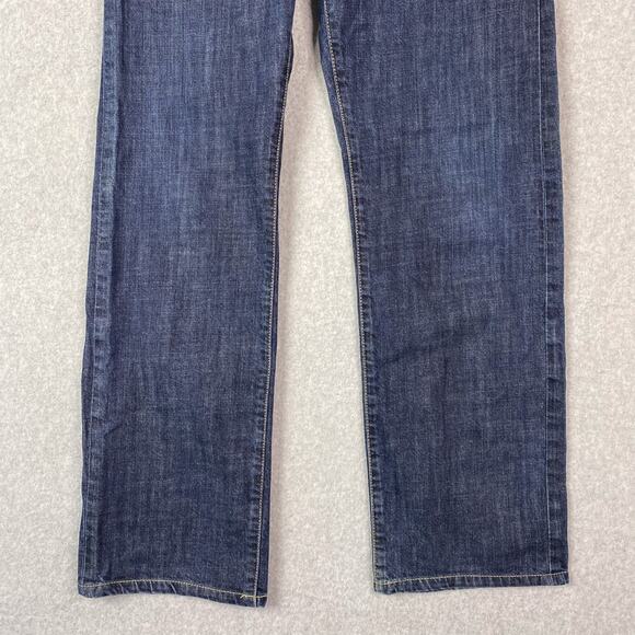 John Varvatos Mens 33 Authentic Fit Jeans Button Fly Blue Denim - Picture 3 of 10